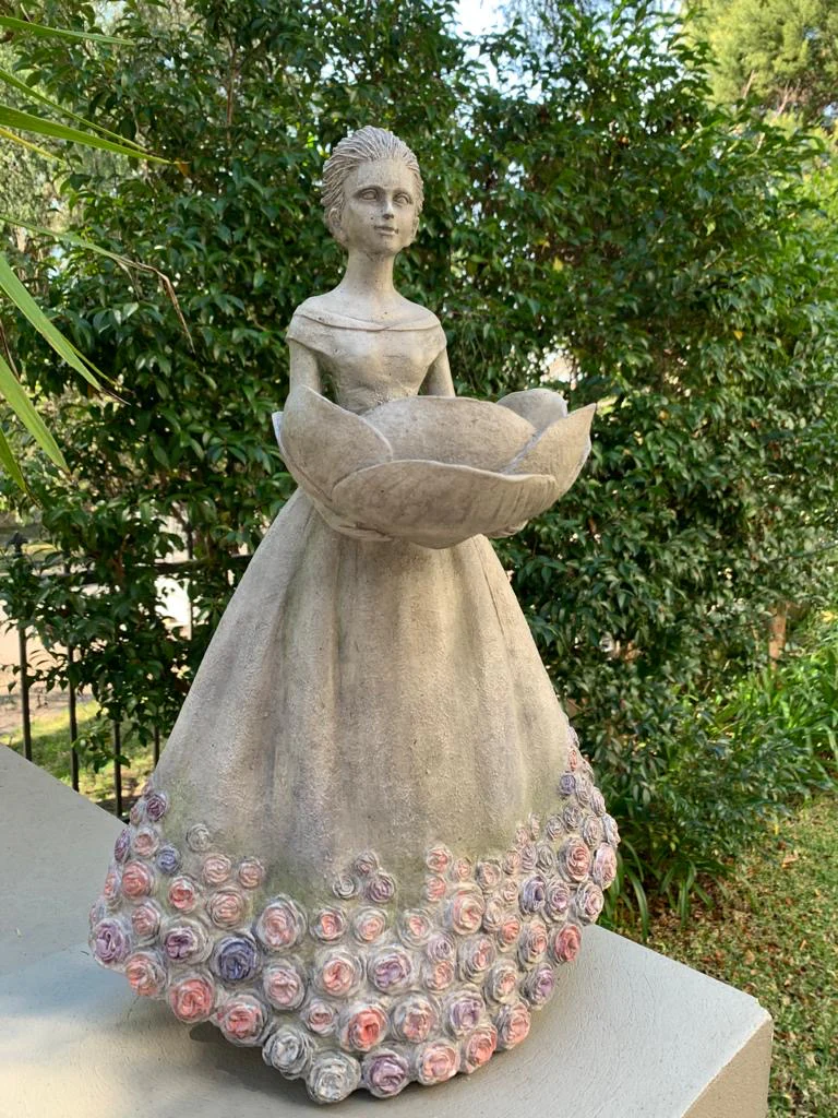 Mystique Lady with Bird Feeder - Candle Holder - Image 5