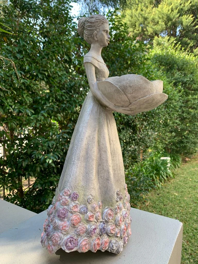 Mystique Lady with Bird Feeder - Candle Holder - Image 9