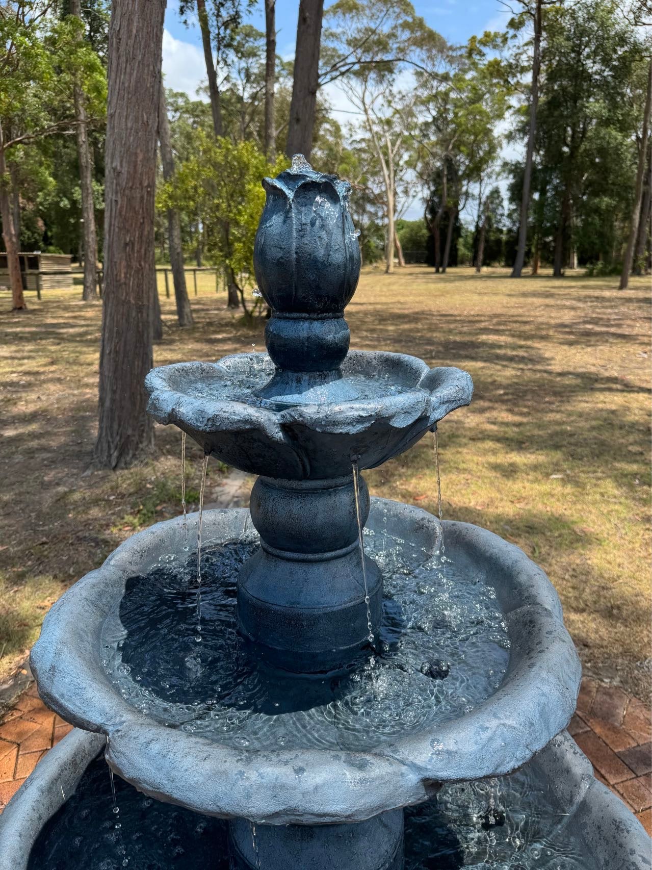 Kasba Copper Effect 4-Tier Solar Water Fountain 1.8m - Image 6