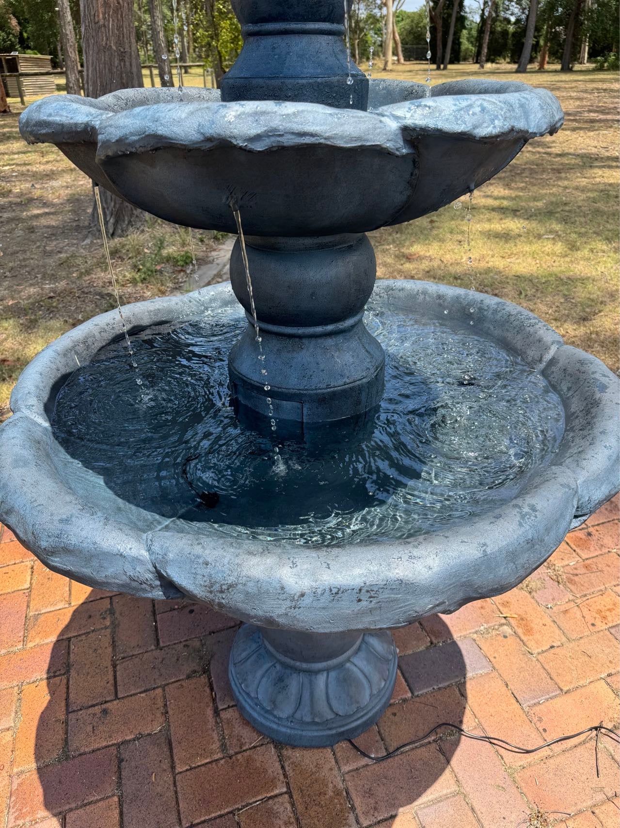 Kasba Copper Effect 4-Tier Solar Water Fountain 1.8m - Image 7