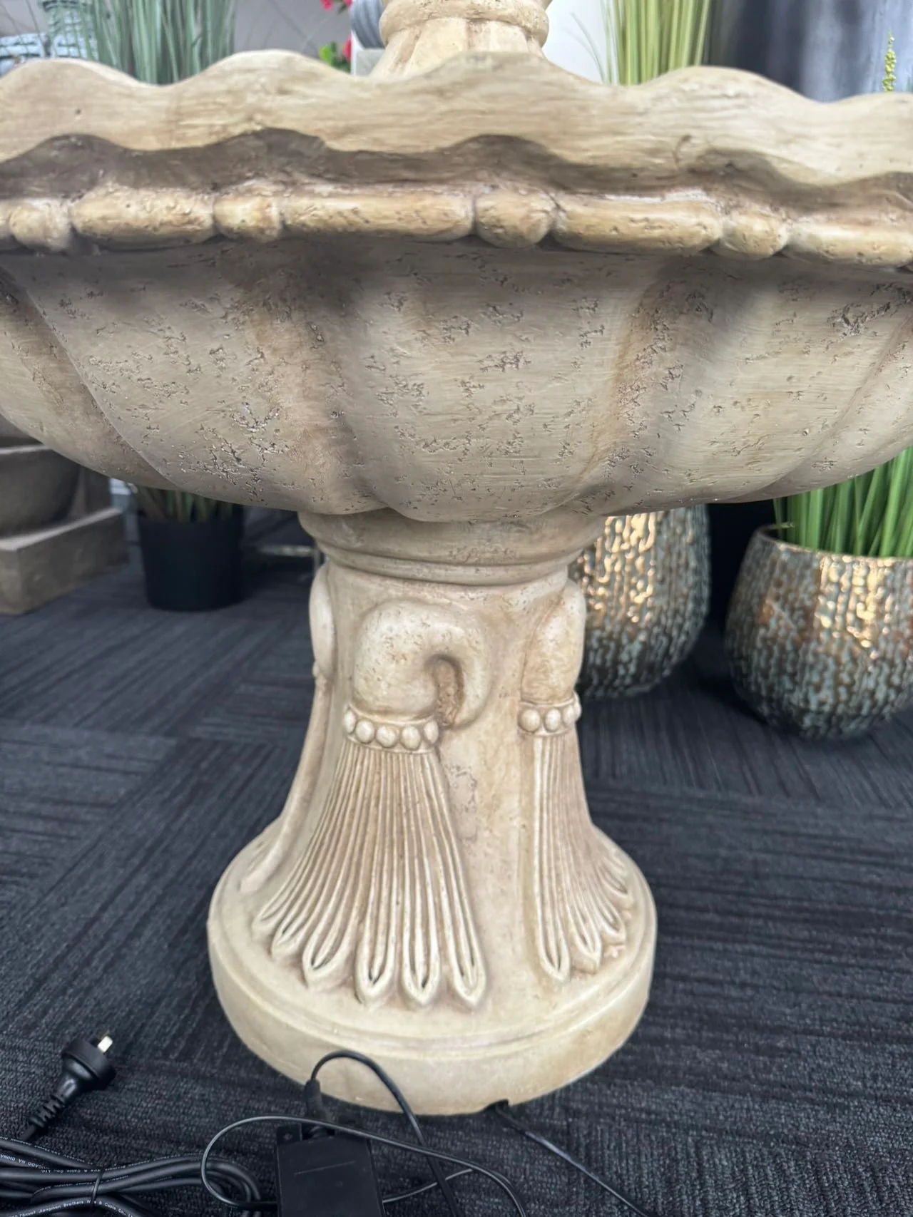 Murcia Stone Effect 5-Tier Electric Powered Tiered Water Fountain - Image 5