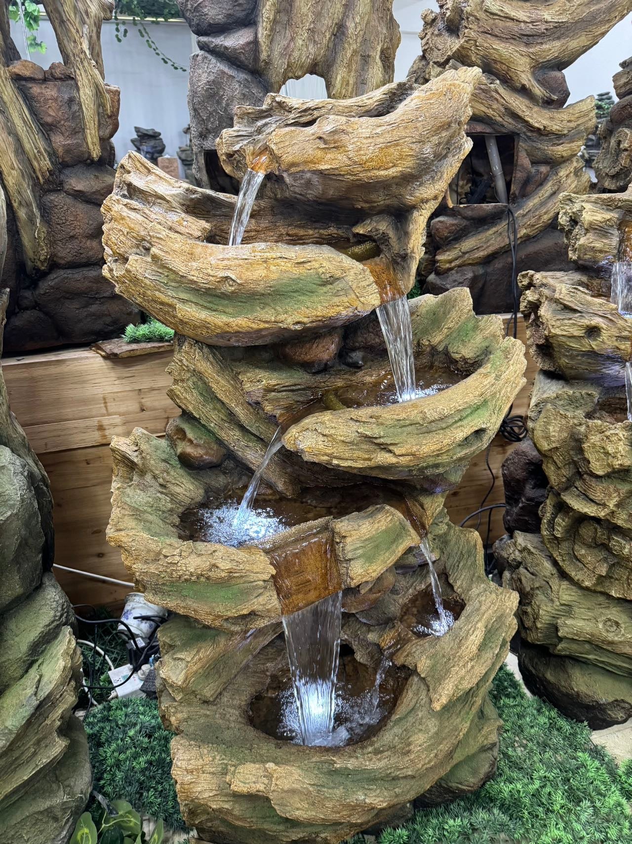 Wichita Falls Large Cascading Fountain Tall with Soothing Lights and Great Water Sound - Image 3